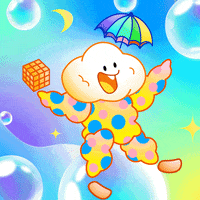 imaginaryones dancing nft bubbles bouncy GIF