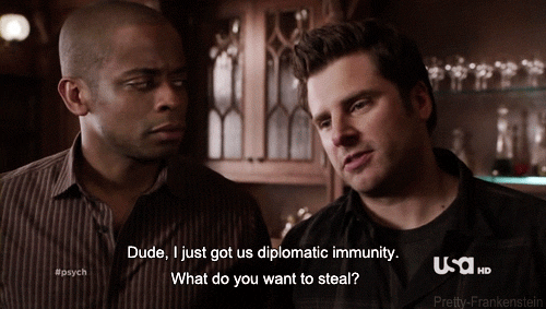 shawn spencer gus GIF