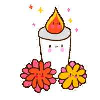 Candle Dia De Muertos Sticker by Vania Bachur