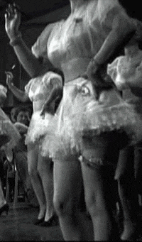 black and white dancing GIF