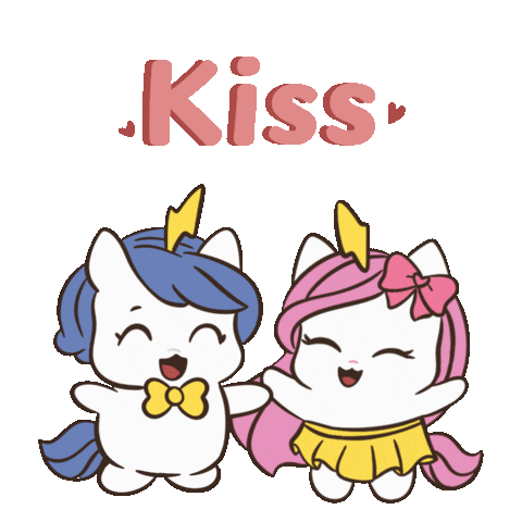 Kisses Love Sticker by Brave Unicorn