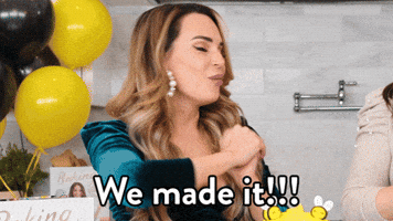 Made It Reaction GIF by Rosanna Pansino