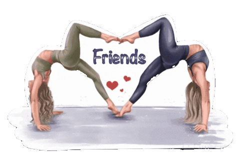 Friends Love Sticker by FreshStretching