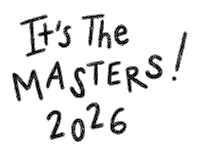 The Masters Golf Sticker by Catharina Stewart