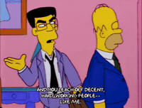 Angry Season 8 GIF by The Simpsons