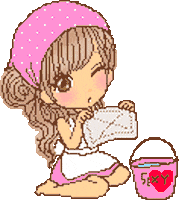 ashleyramon clean chores gyaru Sticker