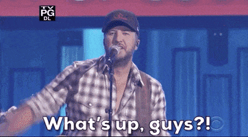 Luke Bryan Whats Up Guys GIF by Academy of Country Music Awards