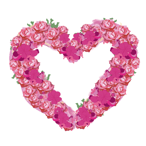 Love You Hearts Sticker by elan_cafe