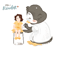 Penguin Check Up Sticker by Apotek Kinder by Michael Kasenda