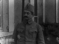 NationalWWIMuseum black and white thinking military footage GIF