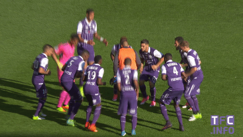jumping ligue 1 GIF by Toulouse Football Club