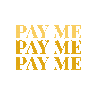 Pay Me Sticker by Simone Cotton