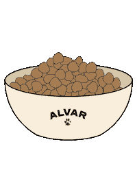 alvar_pet dog dog food dogfood alvar Sticker
