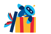 Birthday Robot Sticker by CureDuchenne