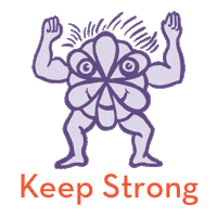 Herbs Stay Calm Sticker by Mab & Stoke