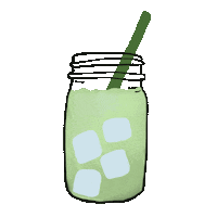 Green Tea Sticker by Coordinate Creative