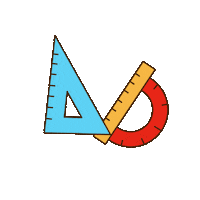 Boooooooooooom school math ruler boooooooooooom Sticker