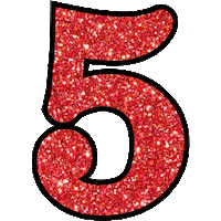 Sparkle Number Sticker by Casino de Divonne