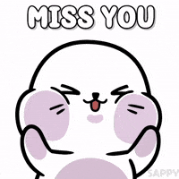 Miss You Love GIF by Sappy Seals