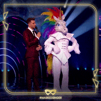 Joel Dommett Unicorn GIF by The Masked Singer UK