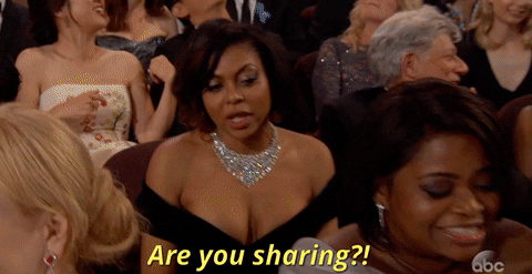 Are You Sharing Taraji P Henson GIF by The Academy Awards