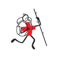 Sami Wanderer Sticker by Schweizerischer Samariterbund