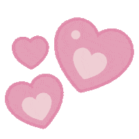 Pink Heart Hearts Sticker