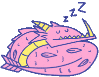 Dragon Sleeping Sticker