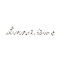 Typography Dinner Sticker