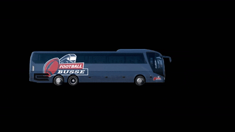 Footballbusse giphygifmaker american football travels bus travel GIF