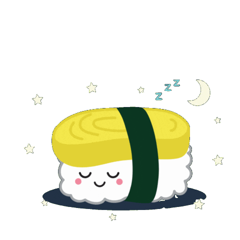 Sleepy Good Night Sticker by theweebean