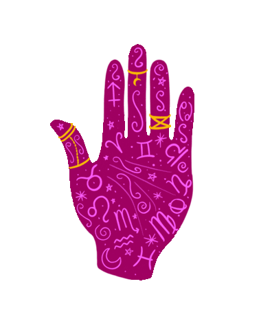 hand astrology Sticker by Jess Stempel