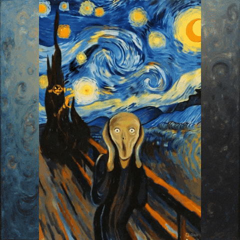 Van Gogh Scream GIF by ElmonX