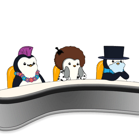 Penguin Wow Sticker by Pudgy Penguins