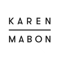 KarenMabon karen mabon karenmabon karen mabon logo Sticker