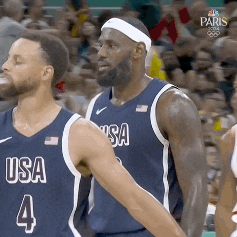 Lebron James Sport GIF by NBC Olympics