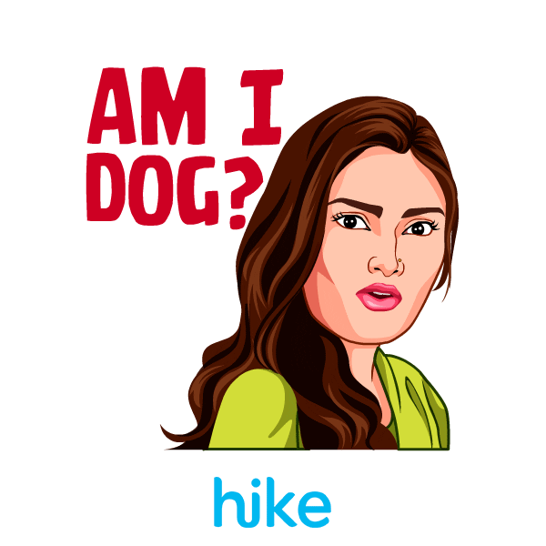 Tik Tok Dog Sticker by Hike Sticker Chat