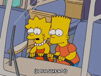 scared bart simpson GIF