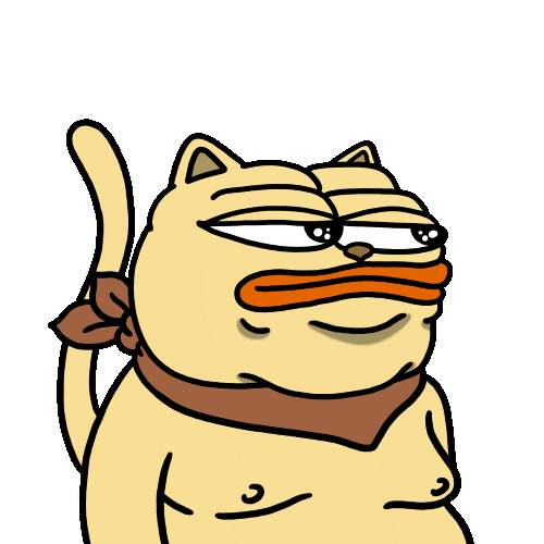 Fatcat What Sticker by ChonkyCom