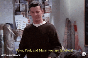 you rock jack mcfarland GIF by Will & Grace