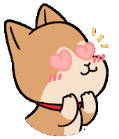Shiba Inu Love Sticker by Ai and Aiko
