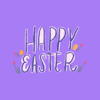 Easter Bunny Cheers GIF by BrittDoesDesign