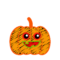 Halloween Pumpkin Sticker by bini games