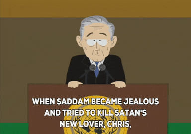 george bush press GIF by South Park 