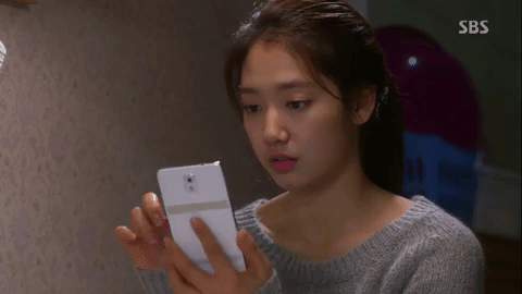 Park Shin Hye Phone GIF