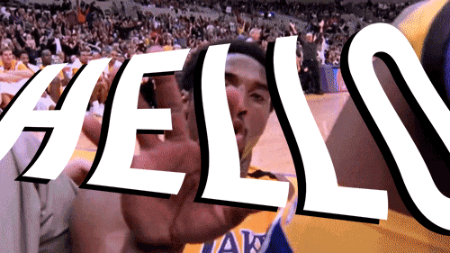kobe bryant hello GIF by Valentino Khan