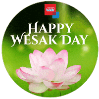 Vesak Day Meditation Sticker by CNI