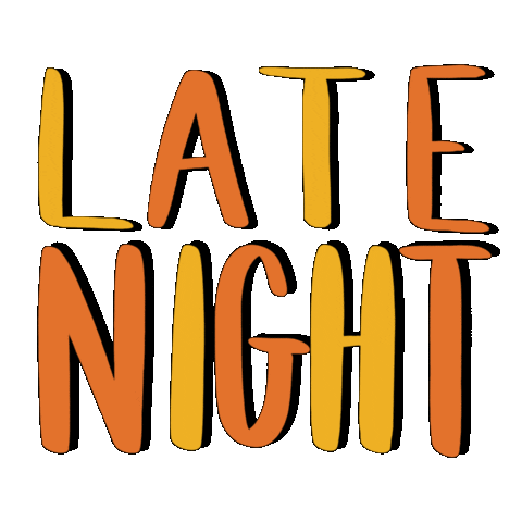 Tired Late Night Sticker