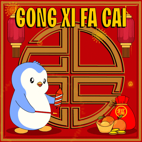 Chinese New Year Penguin GIF by Pudgy Penguins