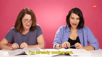 I'm Already Zoning Out